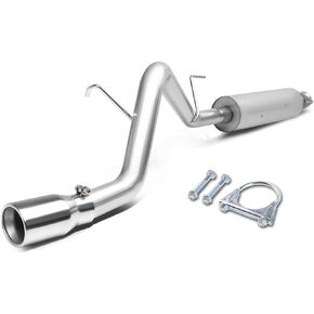 DNA MOTORING CBE-JLIR02 Stainless Steel Cat Back Exhaust System [Compatible with 02-07 Jeep Liberty]