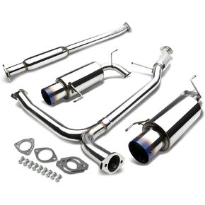 DNA MOTORING CBE-HA98V6-BT Stainless Steel Cat Back Exhaust System [Compatible with 98-02 Honda Accord 3.0L V6]