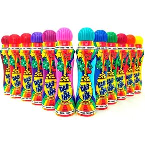Dab-O-Ink Bingo Dauber - 3 أونصة - 12 عبوة - ألوان متنوعة