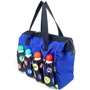 TCOINERY Bingo Dauber Bag Large Capacity Bingo Tote Bag with 8 Pockets Zipper Closure Travel Carrying Case/Makeup Bags for Women