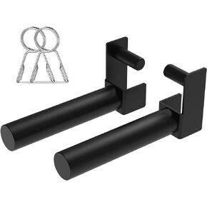 Balelinko Strength Training Attachments for 2"x2" Steel Tubing Power Cages, Bonus Pair of 2" Spring Clip Collars Rings