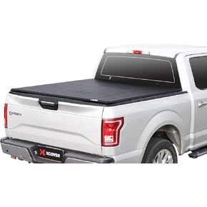 X XCOVER غطاء تونيو لسرير الشاحنة بقفل ناعم، متوافق مع 2015-2024 F150، 2022-2024 F150 Lightning Pickup بطول 5.6 قدم