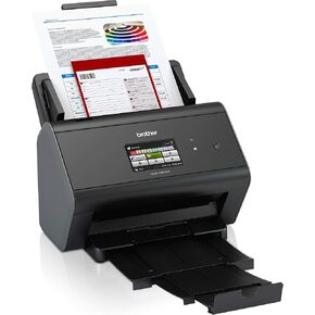 ماسح ضوئي احترافي لسطح المكتب من Brother ADS-4700W مزود بسرعات مسح سريعة ودوبلكس ولاسلكي وشاشة لمس كبيرة