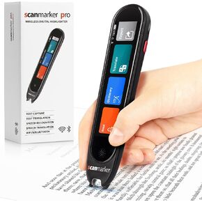 Scanmarker Air Pen Scanner - OCR Digital Highlighter, Reading Pen & Translator - Wireless (Scanmarker Air, Black) in Saudi Arabia