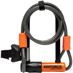 Kryptonite Evolution Mini 7 Lock with 4 Foot Kryptoflex Cable Combo