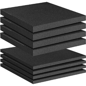 Polyethylene Foam Pads for Packing Foam Sheets 2 Size Cuttable High Density Cushioning Inserts Protective Foam for Packing Cases and Crafts- 16" X 12" X (0.4" and 1")- 8 Pack
