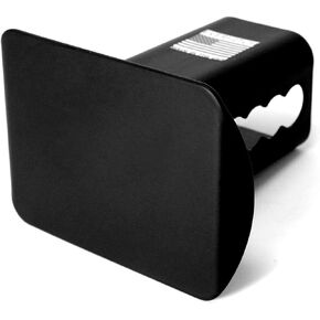 Blank Metal Hitch Cover (Fits 2" Receiver, Black 5"x3")