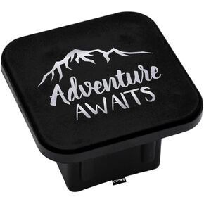Swono 2 Inch Trailer Hitch Cover Soccer Ball, Sport Soccer Football in Fire and Water Lightweight Hitch Covers Protector Car Exterior Accessories Towing Hitch Tube Cover Plug Cap