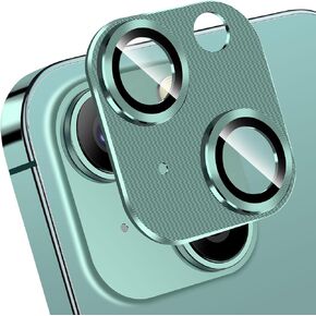 QHOHQ 3 Pack Camera Lens Protector for iPhone 15 6.1" / iPhone 15 Plus 6.7", Zinc Alloy One Piece Camera Cover, [Updated Version], Full Coverage Protection, Ultra HD, Shatterproof - Black