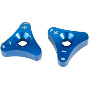 TUSK Billet WP Fork Adjuster Knobs Blue for Husqvarna 701 Supermoto 2016-2022