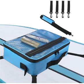 DCY BLUE Sup Deck Cooler Bag - Deck Bag Waterproof, Side Handle, Shoulder Strap, Mesh Top Pocket, Deck Accessories