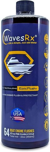 منظف ​​القوارب ومحرك جت سكي المعادل للملح + واقي (EpicFlush+) | منظف ​​المحرك البحري - يزيل رواسب الملح والصدأ | طلاء واقي - يمنع تراكم الملح ويمنع التآكل in Kuwait