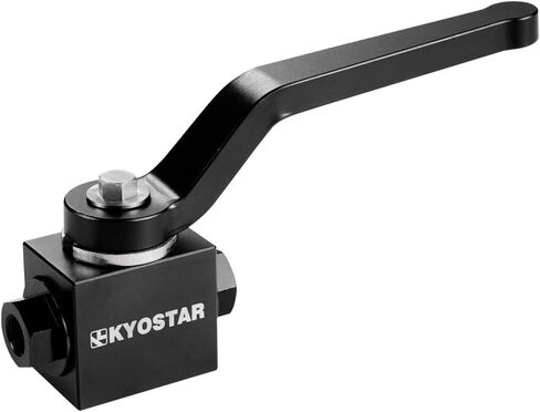 صمام إغلاق KYOSTAR 1/8 بوصة NPT، قفل خط الفرامل الألومنيوم، صمام إغلاق، أسود in Saudi Arabia