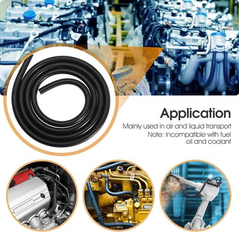 خرطوم أنابيب فراغ سيليكون خط خرطوم أنابيب فراغ سيليكون خط أنابيب فراغ سيليكون أسود (1/8 بوصة (3 مم)، 5 قدم) in Kuwait