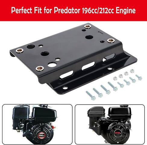 حامل لوحة رفع المحرك لمحول عزم الدوران لمحرك بريداتور 196cc 212cc لدراجة كولمان الصغيرة CT200U BT200X Baja Warrior MB200، رفع 1-3/4 بوصة - مع كم عمود فولاذي 5/8 بوصة × 3/4 بوصة × 3 بوصة in Kuwait