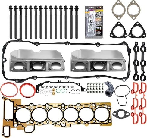 ECCPP Head Gasket Set w/Bolts for 2001-2006 for BMW 325Ci 325i 325xi 330Ci 330i 330xi 525i 530i X3 X5 Z3 Z4 2.5L 3.0L L6 DOHC Head Gaskets Kit Set Bolt Studs HS26245PT in Saudi Arabia