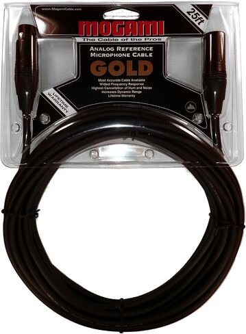 كابل ميكروفون Mogami Gold STUDIO-10 XLR، XLR-أنثى إلى XLR-ذكر، 3 دبابيس، اتصالات ذهبية، موصلات مستقيمة، 10 أقدام in Saudi Arabia