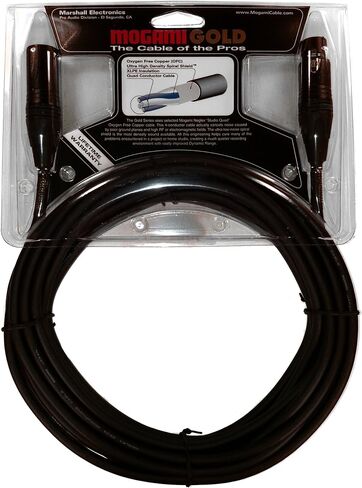 كابل ميكروفون Mogami Gold STUDIO-10 XLR، XLR-أنثى إلى XLR-ذكر، 3 دبابيس، اتصالات ذهبية، موصلات مستقيمة، 10 أقدام in Saudi Arabia