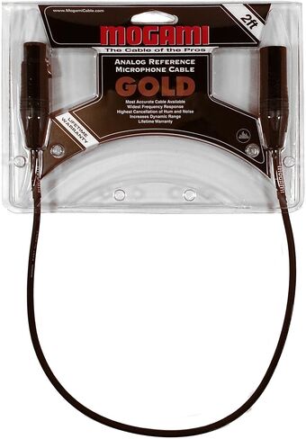 كابل ميكروفون Mogami Gold STUDIO-10 XLR، XLR-أنثى إلى XLR-ذكر، 3 دبابيس، اتصالات ذهبية، موصلات مستقيمة، 10 أقدام in Saudi Arabia