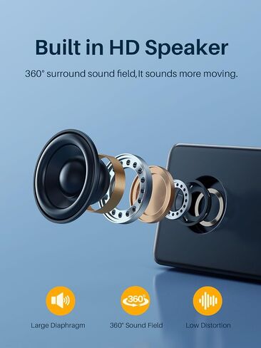 80GB MP3 Player with Bluetooth, Music Player with HD Speakers, Lossless Sound Quality, mp3 with FM Radio/Voice Recorder/E-Book, Earphone Included in Saudi Arabia