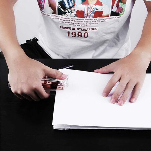 مجموعة ملحقات المكتب ALSISK، مجموعة دباسة أكريليك، موزع شريط، مزيل دبابيس مع 1000 قطعة 26/6 دبابيس - ذهبي وردي in Kuwait