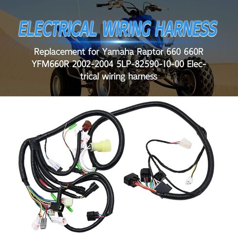 UOIENRT 5LP-82590-10-00 Electrical Wiring Wire Harness Replacement for 2002-2004 Yamaha Raptor 660R 660 YFM660R in Saudi Arabia