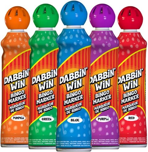 Dabbin' Win Mini Bingo Ink Markers 5 Dauber Pack in Saudi Arabia