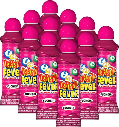 Dabbin' Fever Bingo Daubers One Dozen 3 أوقية حبر Dabbers (أخضر) in Kuwait