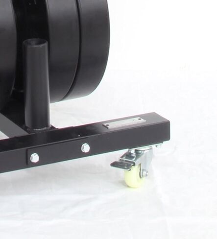 CFF Olympic 2 Bar وشجرة لوحة ممتصة للصدمات للأوزان - رف تخزين وزن متنقل بسعة 1000 رطل مع عجلات. مثالي لأي صالة ألعاب رياضية تجارية، أو مركز تدريب اللياقة البدنية، أو صالة الألعاب الرياضية المنزلية in Kuwait