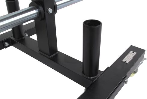 CFF Olympic 2 Bar وشجرة لوحة ممتصة للصدمات للأوزان - رف تخزين وزن متنقل بسعة 1000 رطل مع عجلات. مثالي لأي صالة ألعاب رياضية تجارية، أو مركز تدريب اللياقة البدنية، أو صالة الألعاب الرياضية المنزلية in Kuwait