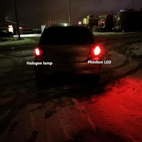 PHINLION 3200 Lumens 3157 LED لمبة بيضاء، 6000K فائقة السطوع 3056 3156 3057 4114 4157 لمبة LED للنسخ الاحتياطي للأضواء العكسية وأضواء الجري النهارية DRL، حزمة من 2 in Kuwait