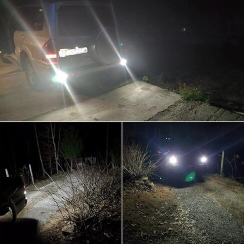 PHINLION 3200 Lumens 3157 LED لمبة بيضاء، 6000K فائقة السطوع 3056 3156 3057 4114 4157 لمبة LED للنسخ الاحتياطي للأضواء العكسية وأضواء الجري النهارية DRL، حزمة من 2 in Kuwait