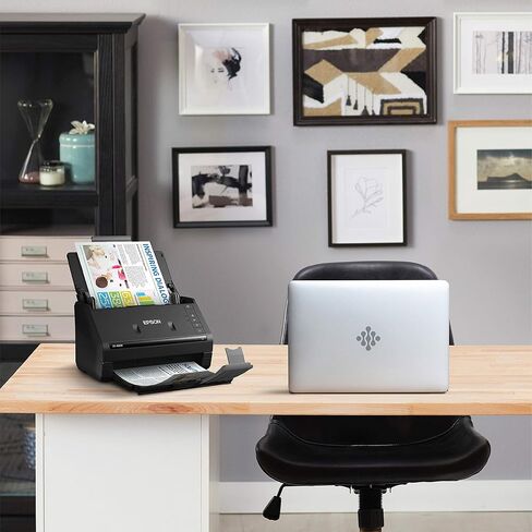 ماسح ضوئي للمستندات المكتبية الملونة على الوجهين من Epson Workforce ES-400 II لأجهزة الكمبيوتر الشخصية وأجهزة Mac، مع وحدة تغذية المستندات التلقائية (ADF). ضمان كامل لمدة سنة (متجدد) in Kuwait