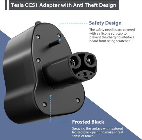 محول BetyBedy CCS لطراز Tesla Y/3/X/S، CCS1 إلى محول شاحن Tesla، محول شاحن CCS لمالك Tesla، مصنف 175-250KW in Kuwait