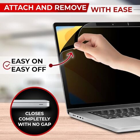 شاشة خصوصية سهلة التشغيل/الإيقاف لجهاز MacBook Pro مقاس 13 بوصة (2016-2023، M1، M2) من SightPro، فلتر خصوصية للكمبيوتر المحمول وواقي مضاد للتوهج in Kuwait