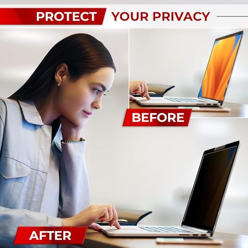 شاشة خصوصية سهلة التشغيل/الإيقاف لجهاز MacBook Pro مقاس 13 بوصة (2016-2023، M1، M2) من SightPro، فلتر خصوصية للكمبيوتر المحمول وواقي مضاد للتوهج in Kuwait
