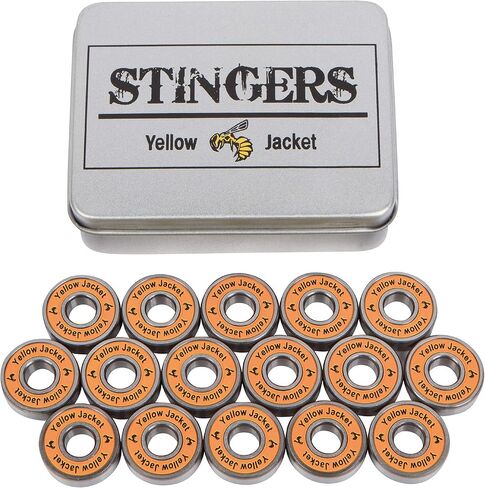 محامل تزلج مضمنة ممتازة من Yellow Jacket، محامل تزلج دوارة، 608، ABEC (عبوة من 16) in Saudi Arabia