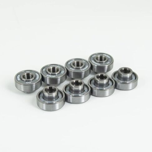 IWonder Mugen المهنية لوحة طويلة الدقة محامل لوح التزلج 8 حزمة الفواصل والغسالات حزمة محامل Longboard مجموعة تناسب لوح التزلج الزلاجات المضمنة والأسطوانة in Kuwait