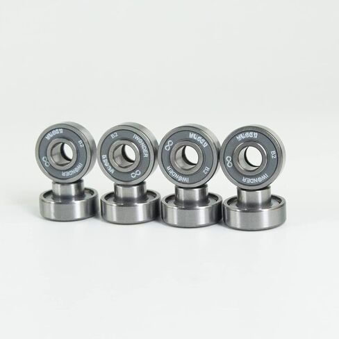 IWonder Mugen المهنية لوحة طويلة الدقة محامل لوح التزلج 8 حزمة الفواصل والغسالات حزمة محامل Longboard مجموعة تناسب لوح التزلج الزلاجات المضمنة والأسطوانة in Kuwait