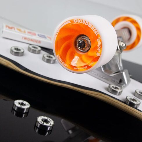 IWonder Mugen المهنية لوحة طويلة الدقة محامل لوح التزلج 8 حزمة الفواصل والغسالات حزمة محامل Longboard مجموعة تناسب لوح التزلج الزلاجات المضمنة والأسطوانة in Kuwait