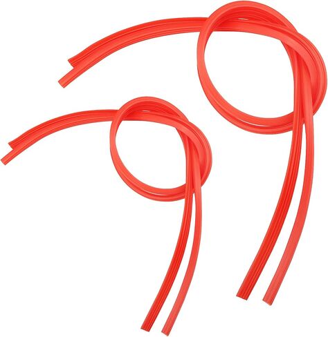 شفرات ممسحة الزجاج الأمامي بدون إطار من ZOFFI قابلة لإعادة التعبئة مقاس 28 بوصة، عبوة حمراء مكونة من 4 قطع، حجم قابل للتعديل من عبوة المطاط العالمية للممسحة in Kuwait