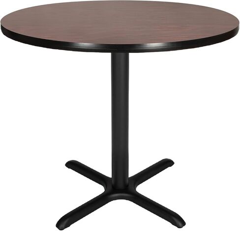 طاولة مقهى OEF Furnishings OEF، ارتفاع 30 بوصة، إطار ماهوجني/أسود in Kuwait