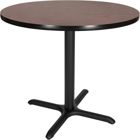 طاولة مقهى OEF Furnishings OEF، ارتفاع 30 بوصة، إطار ماهوجني/أسود in Kuwait