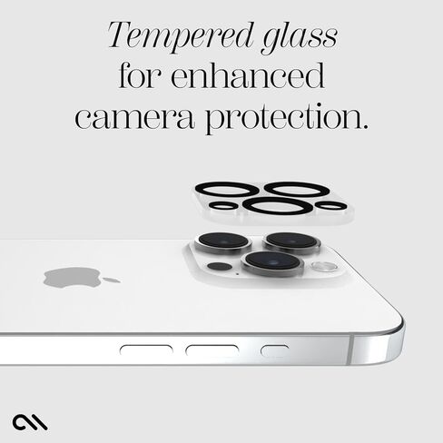 واقي عدسة الكاميرا Case-Mate لهاتف iPhone 15 Pro Max/iPhone 15 Pro - زجاج مقسى 9H مع متين مضاد للخدش، ومضاد للكسر - عرض فائق الدقة مع تصوير ليلي وحافظة سهلة التركيب - شفاف in Saudi Arabia