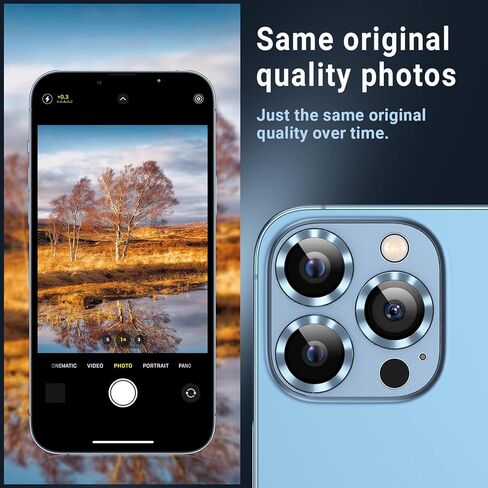 AFARER 2Pack Camera Protector for iPhone 16/16Plus,Ultra-thin HD 9H Glass Lens Cover,Strong Adhesion,Scratch Resistant [Does not Affect Night Shots] Case-Friendly,Blue in Saudi Arabia