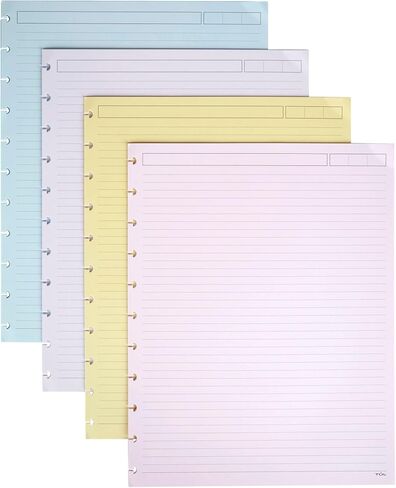TUL® Discbound Notebook Refill Pages, Letter Size, Narrow Ruled, 50 Sheets, Assorted Colors in Saudi Arabia