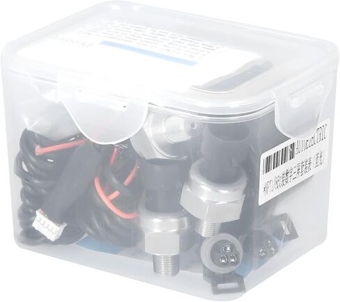 مقياس ضغط الهواء ثلاثي العرض LED مقياس تعليق الهواء الرقمي 0-220PSI مع 3 قطع أجهزة استشعار 1/8NPT in Kuwait