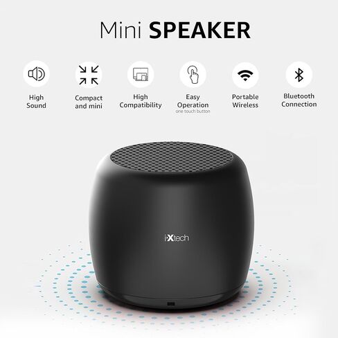 مكبر صوت بلوتوث خارجي من IXTECH مكبر صوت محمول مقاوم للماء مع أضواء لهب LED قابلة للربط ومصباح فانوس للحفلات والتخييم والهالوين وعيد الميلاد هدية عيد ميلاد 2 حزمة in Kuwait