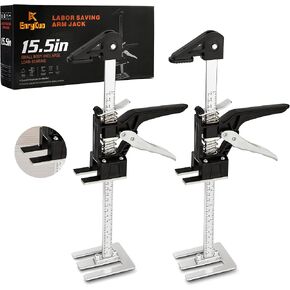 2 Pack Cabinet Jacks, 3rd Hand Support System with 360 LBS Capacity, Adjustable 0 to 23.6 inches for Multifunctional Furniture Lifter Jacks for Wall Tile Height Adjuster Handheld Tool