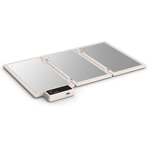 BELLA Foldable Warming Tray, 24.92 x 17.44, Oatmilk